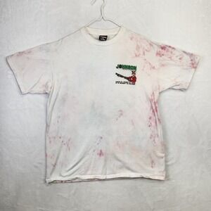 Vtg 1993 Big Johnson‎ Shotguns Tee Oneita USA XL Single Stitch Bleed Tie Dye